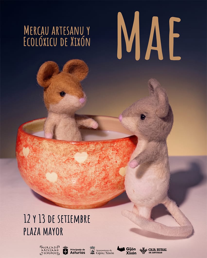 Cartel Mercado Artesano y Ecológico de Gijón septiembre s2026