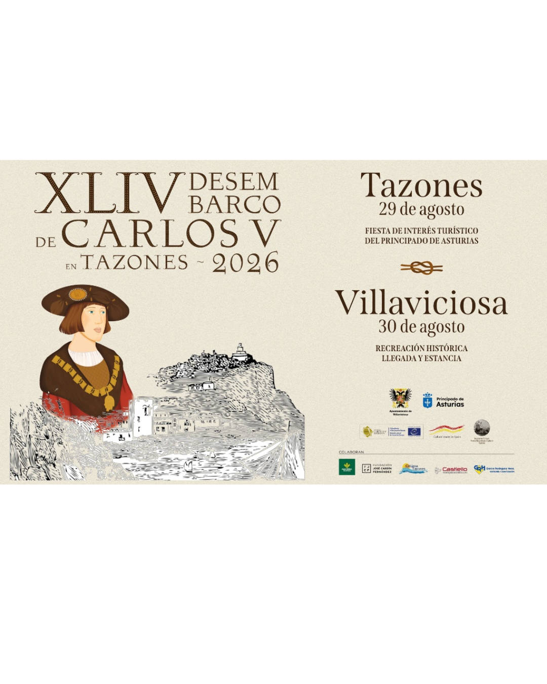 XLIV Desembarco de Carlos V en Tazones